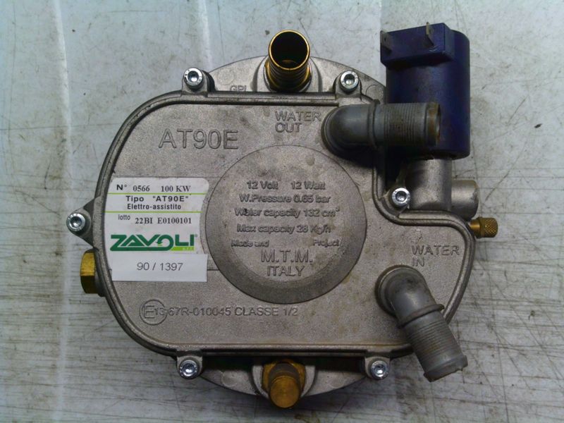 90-1397 Riduttore Di Pressione Gpl    Zavoli AT90E   100 KW COME   NUOVO    Benzina / Gpl