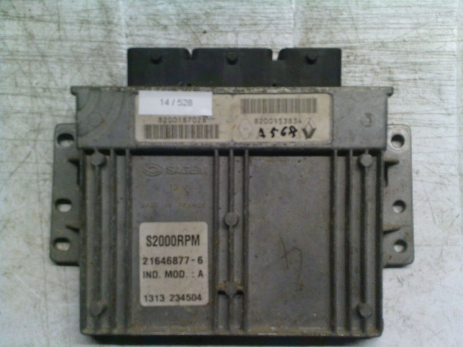 14-528 Centralina Motore Sagem 21646877-6 216468776 8200187028 8200153834 S2000RPM  RENAULT Benzina CLIO