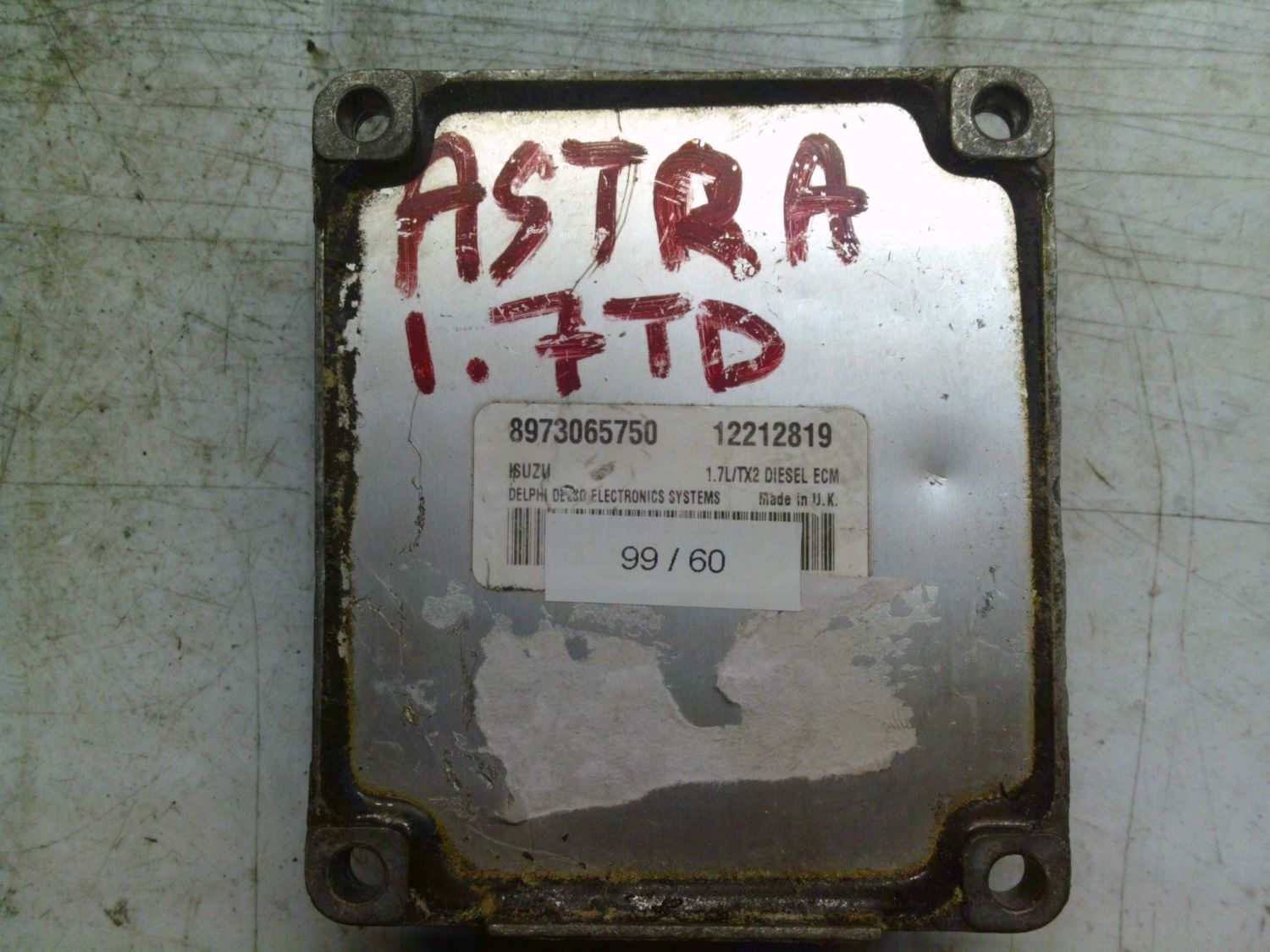 99-60 Centralina Motore Delphi 8973065750   12212819     OPEL Benzina Varie