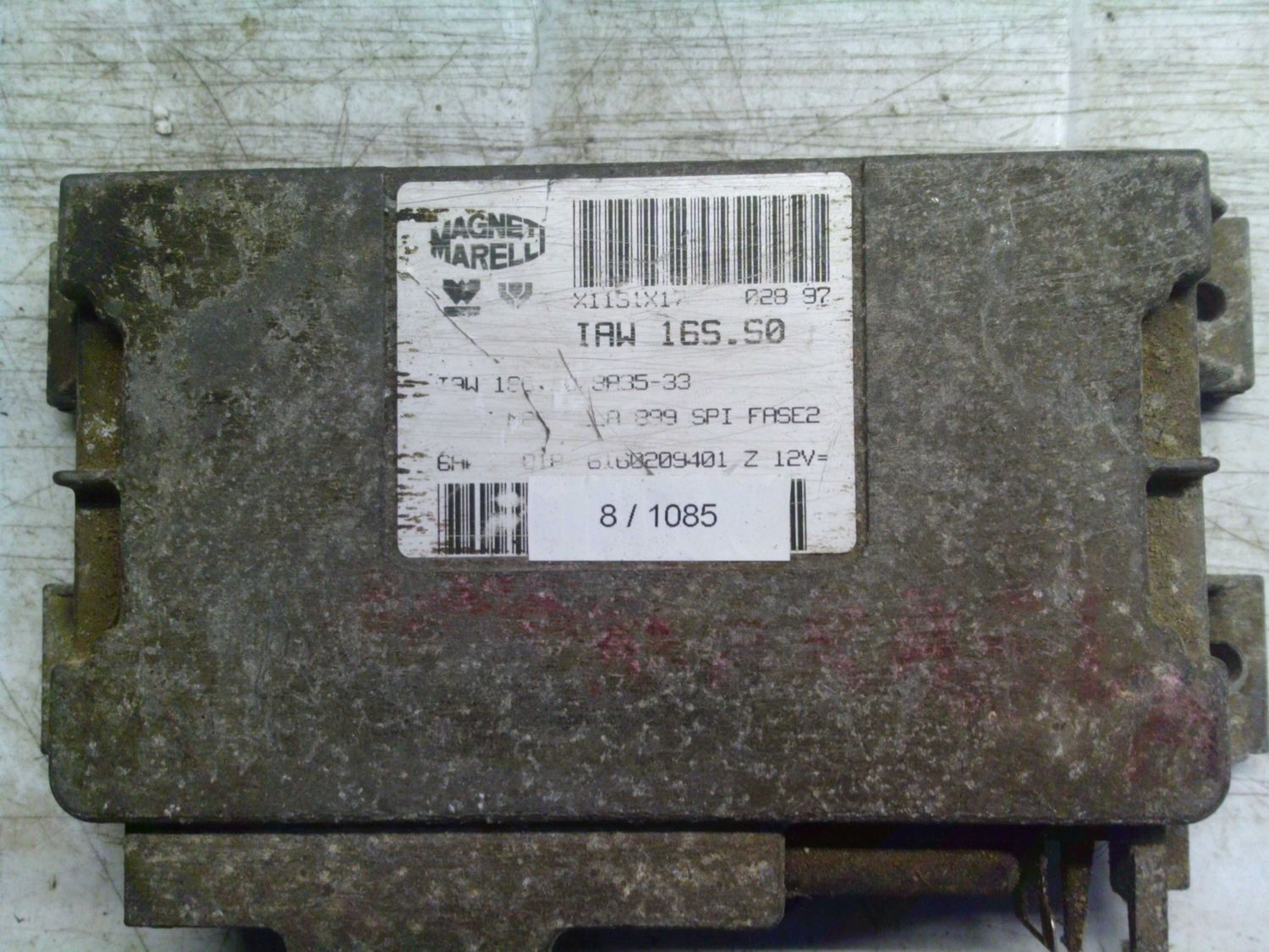 8-1085 Centralina Motore Magneti Marelli IAW 16S.S0 IAW16S.S0 6160209401  46524180  SEAT Benzina MARBELLA 8-1085 Centralina Motore Magneti Marelli IAW 16S.S0 IAW16S.S0 6160209401  46524180  SEAT Benzina MARBELLA