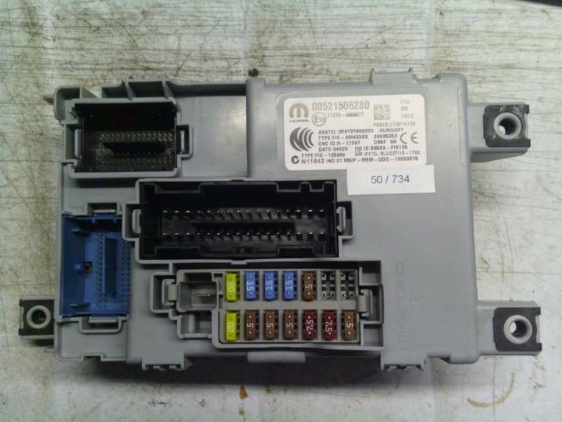 50-734 Body Computer Mopar 28695353   00521506280 054101606830 500  ABART  FIAT Benzina 500