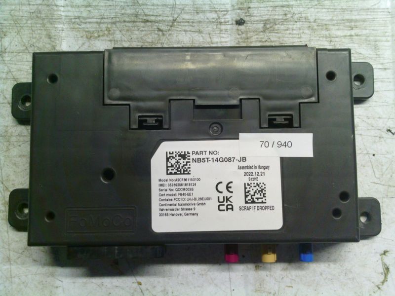 70-940 Centralina Bluetooth Fomoco NB5T-14G087-JB NB5T14G087JB A2C7861150100    FORD  PUMA