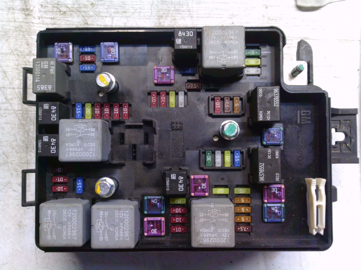 60-398 Scatola Fusibili Gm 95462803       CHEVROLET  AVEO