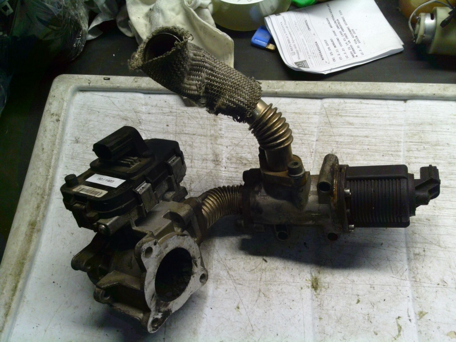 90-1403 Corpo Farfallato Magneti Marelli 55200816   VALVOLA  EGR    ALFA ROMEO / FIAT / LANCIA Diesel VARIE