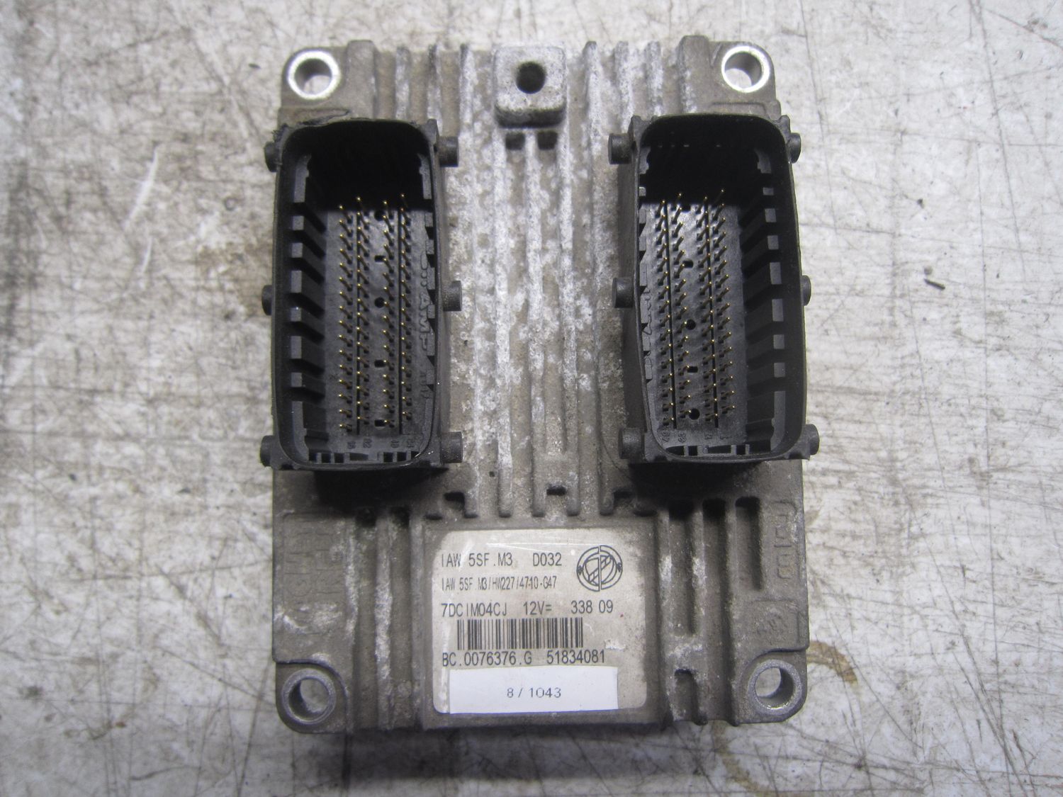 8-1043 Centralina Motore Magneti Marelli IAW 5SF.M3 IAW5SF.M3 BC.0076376.G  51834081 HW227/4710-G47 LANCIA Benzina Musa