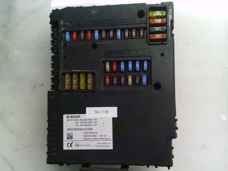 50-739 Body Computer Continental 5WK49738AD   A4519007800 A4514420000   SMART Diesel 451