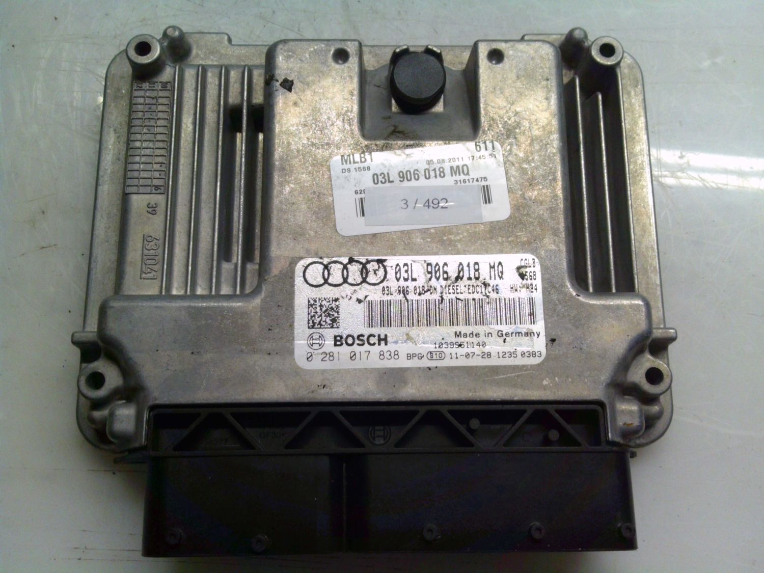 3-492 Centralina Motore Bosch 0 281 017 838 0281017838 03L 906 018 MQ 1039S51140 EDC17C46 AUDI Diesel Q 5 3-492 Centralina Motore Bosch 0 281 017 838 0281017838 03L 906 018 MQ 1039S51140 EDC17C46 AUDI Diesel Q 5