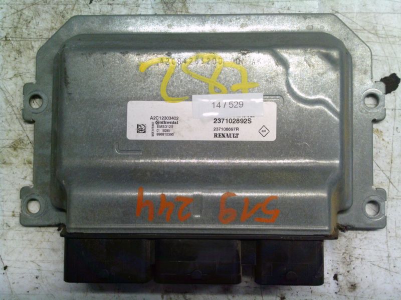 14-529 Centralina Motore Continental A2C12303402   EMS3125 237108697R 237108697R  DACIA Benzina Dokker