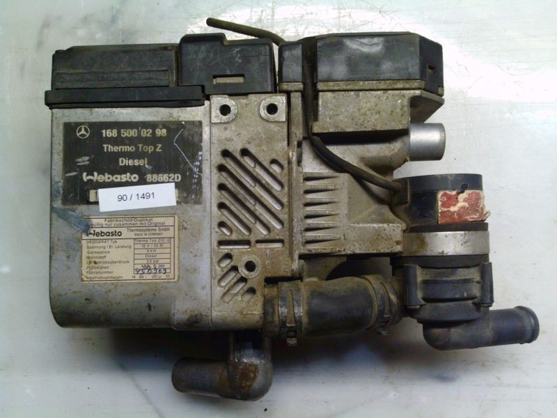 90-1491 Riscaldatore Supplementare Webasto 168 500 02 98 1685000298 88662 THERMO TOP Z   MERCEDES  Varie