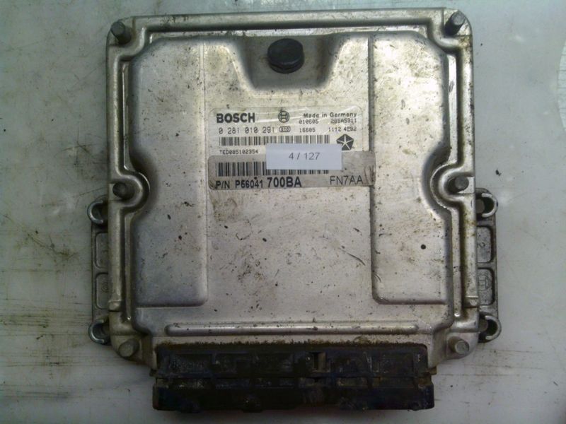 4-127 Centralina Motore Bosch 0 281 010 291 0281010291 P56041 700BA FN7AA 28SA5911   JEEP Diesel Varie