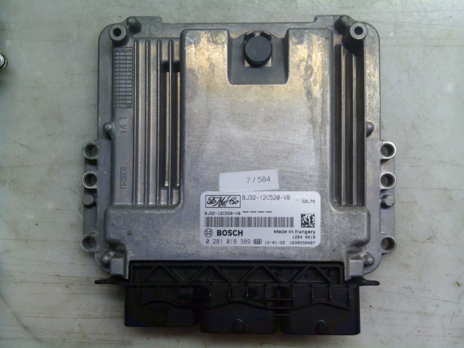 7-584 Centralina Motore Bosch 0 281 018 389 0281018389 BJ32-12C520-VB 1039S50487   LAND ROVER Diesel EVOQUE