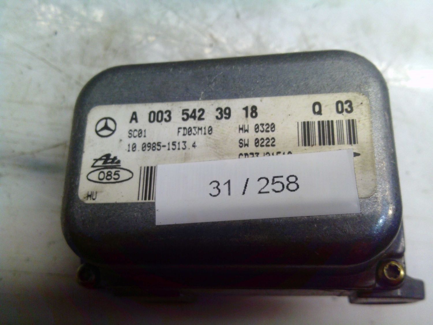 31-258 Sensore Antimbardata Ate Controller A 003 542 39 18 A0035423918 Q 03     MERCEDES  Classe C