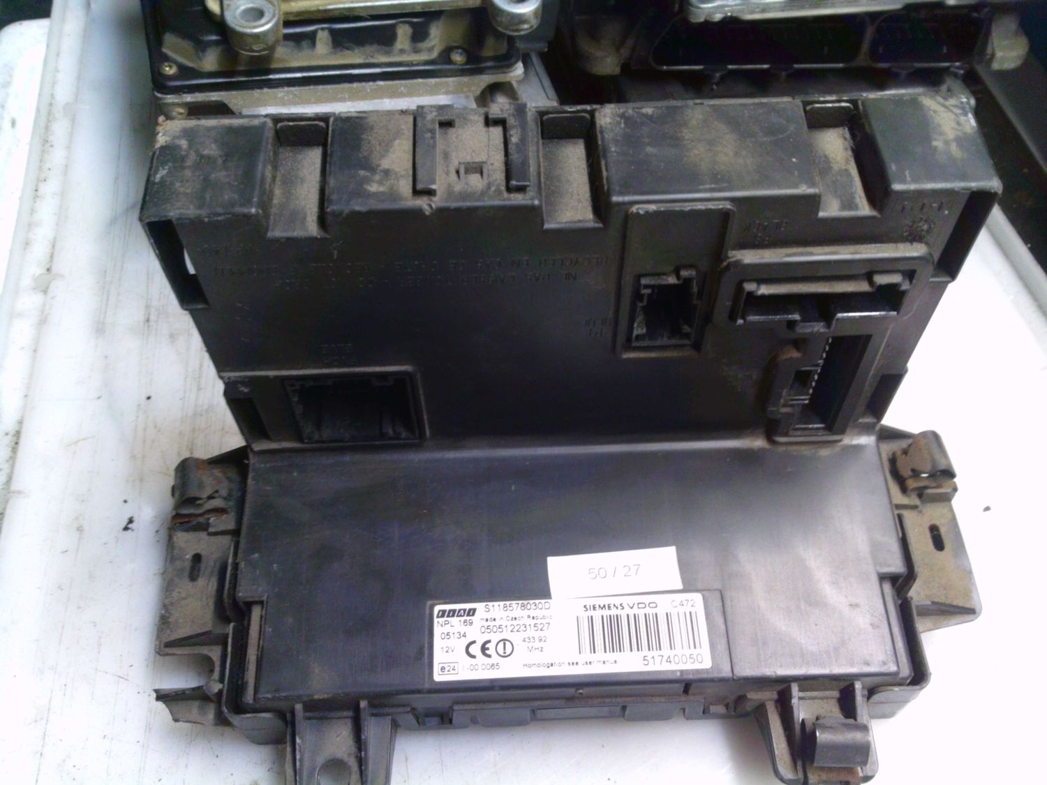 50-27 Body Computer Siemens S118578030 D S118578030D 51740050 NPL169 C472   FIAT Benzina Panda