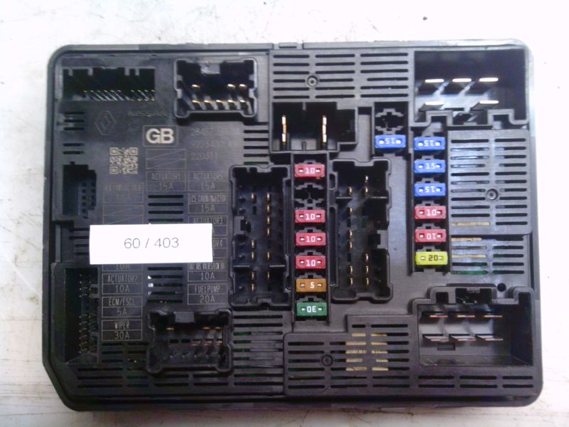 60-403 Scatola Fusibili Nissan 284B7 5RF2A 284B75RF2A 9223400LA9 220311 GB  NISSAN  VARIE