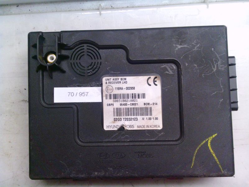 70-957 Modulo Controllo BCM Hyundai 95400-C8021 95400C8021 BCM-E14 116RA-002958   KIA  Sportage
