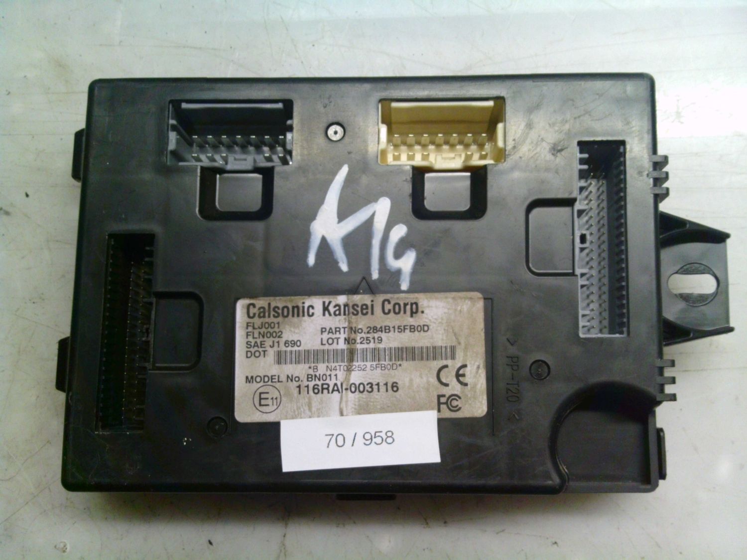 70-958 Centralina Modulo Confort Calsonic Kansei 284B15FB0D   BN011 FLJ001 FLN002 SAE J1 690 NISSAN  MICRA