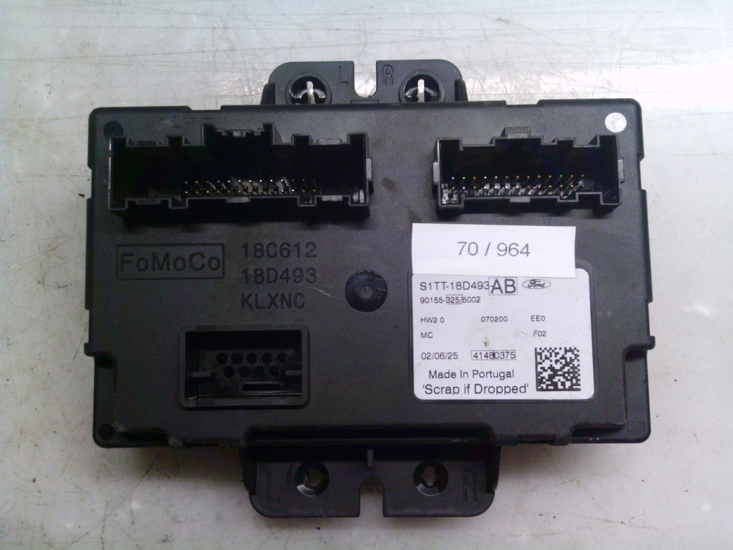 70-964 Modulo di Controllo Fomoco S1TT-18D493-AB S1TT18D493AB 18C612 18D493   FORD  PUMA