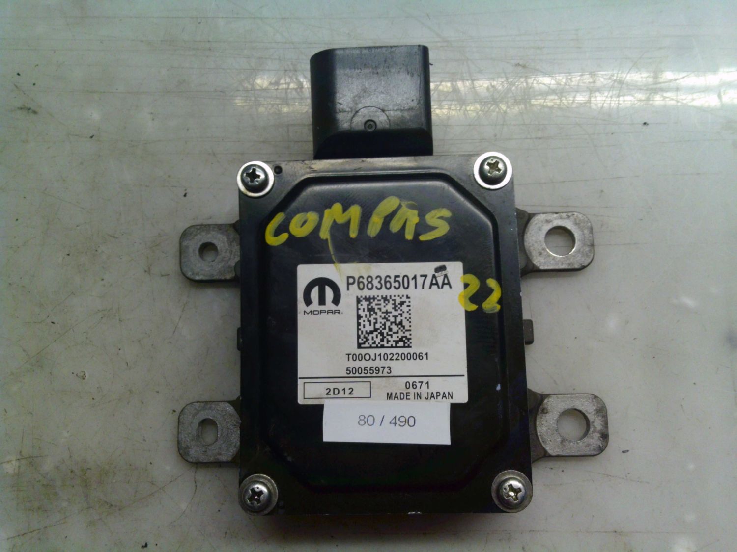 80-490 Modulo Controllo della Trasmissione Mopar P68365017AA   50055973    JEEP Diesel COMPASS