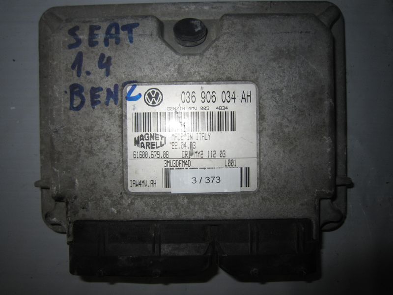 3-373 Centralina Motore Magneti Marelli IAW4MV.AH   036 906 034 AH 61600.679.06 CR1 MY2 112 03  SEAT Benzina Ibiza