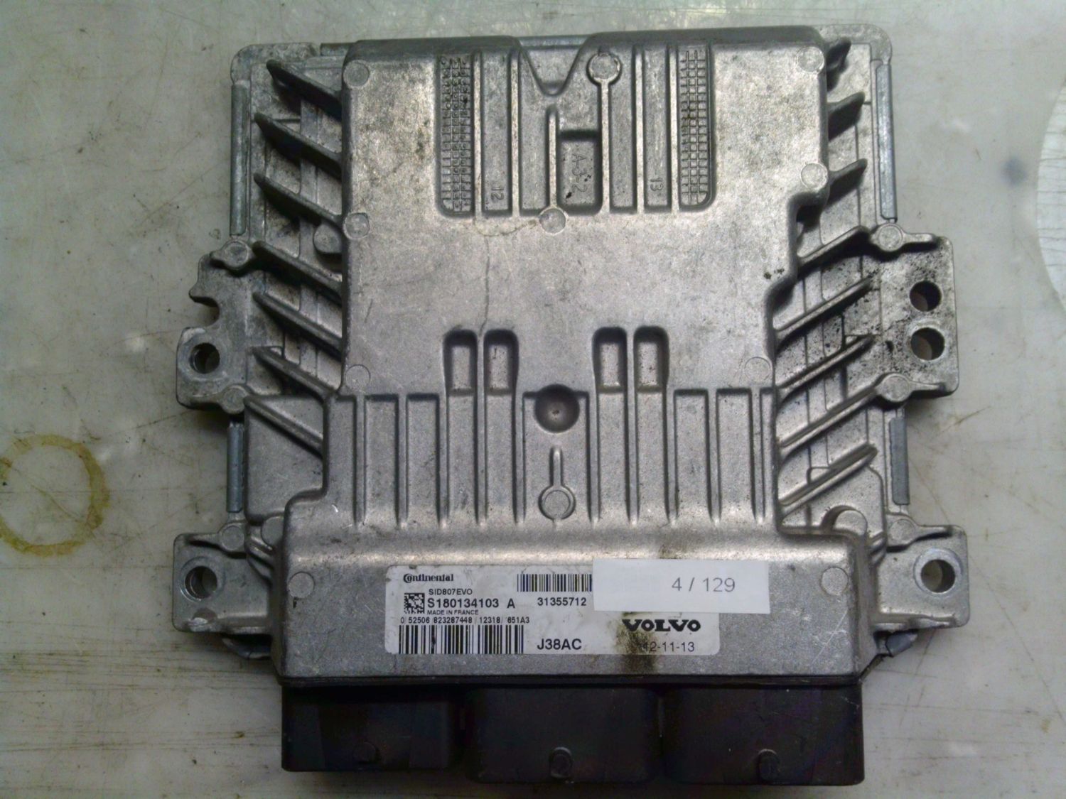 4-129 Centralina Motore Continental S180134103 A S180134103A 31355712 J38AC SID807EVO  VOLVO Diesel C 30