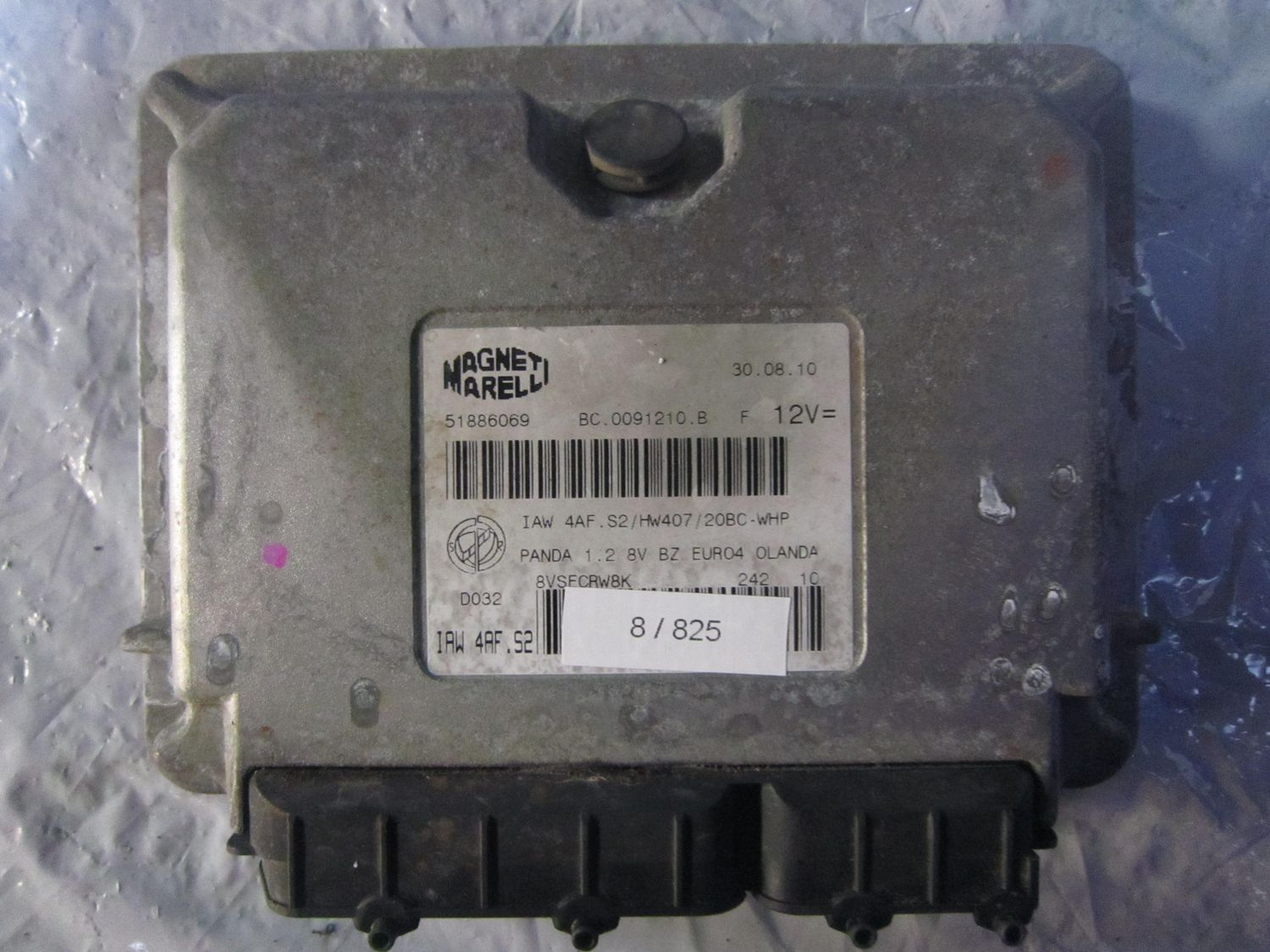 8-825 Centralina Motore Magneti Marelli IAW 4AF.S2 IAW4AF.S2 BC.0091210.B EUR 04  - OLANDA 51886069 HW407/20BC-WHP FIAT Benzina Panda