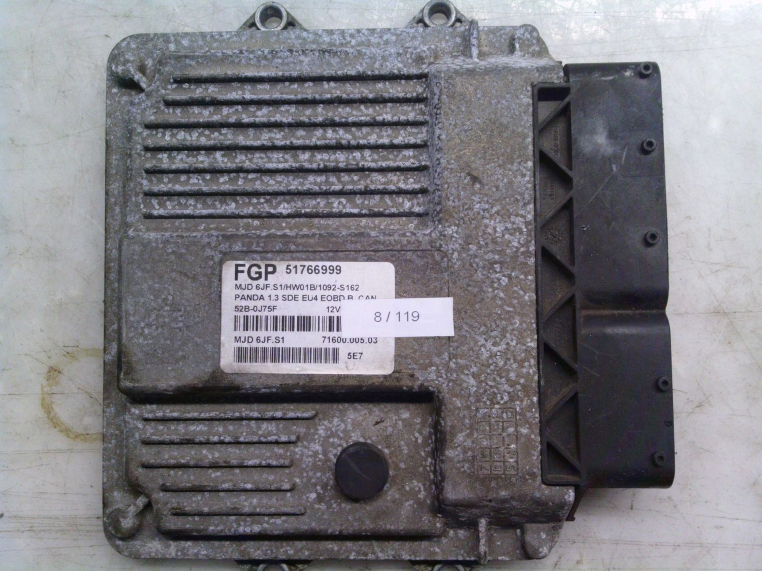 8-119 Centralina Motore Magneti Marelli 51766999   MJD 6JF.S1  71600.005.03 HW01B/1092-S162 FIAT Diesel Panda