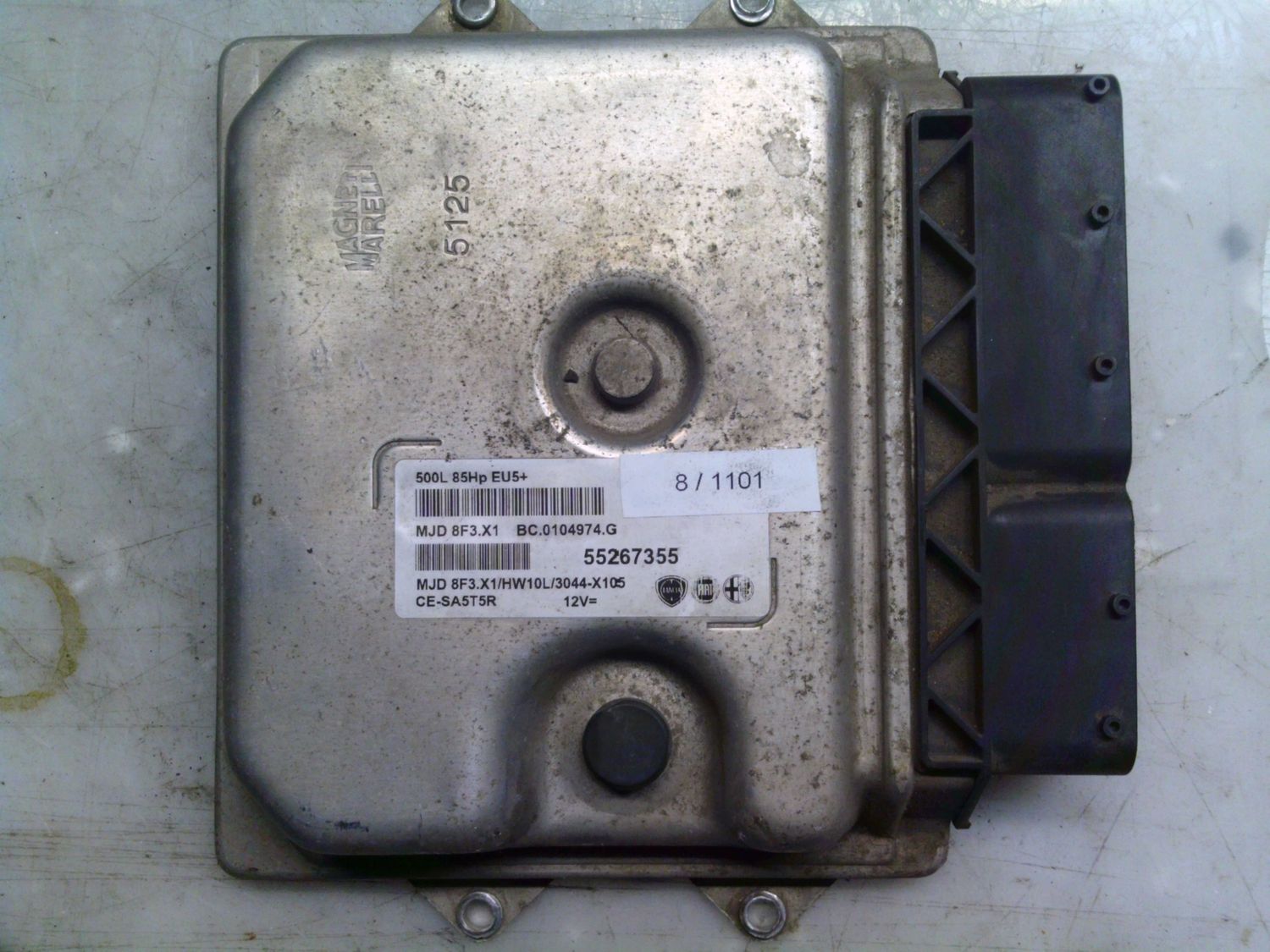 8-1101 Centralina Motore Magneti Marelli 55267355   MJD 8F3.X1 BC.0104974.G 500L 85HP EU5+ HW10L/3044-X105 FIAT Diesel 500