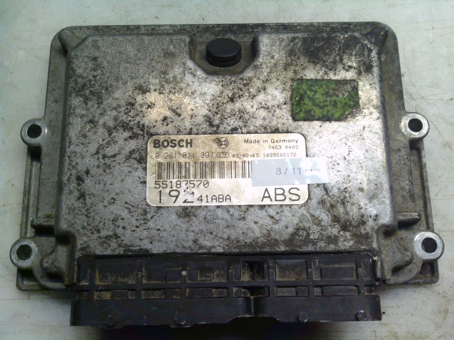 8-1111 Centralina Motore Bosch 0 281 011 397 0281011397 55187570 1039S02172 192 41ABA ABS  FIAT Diesel PUNTO