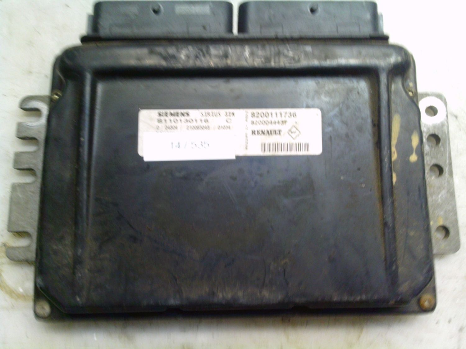 14-535 Centralina Motore Siemens S110130116   8200111736 8200044437 SIRIUS 32N  RENAULT Benzina Megane_Scenic