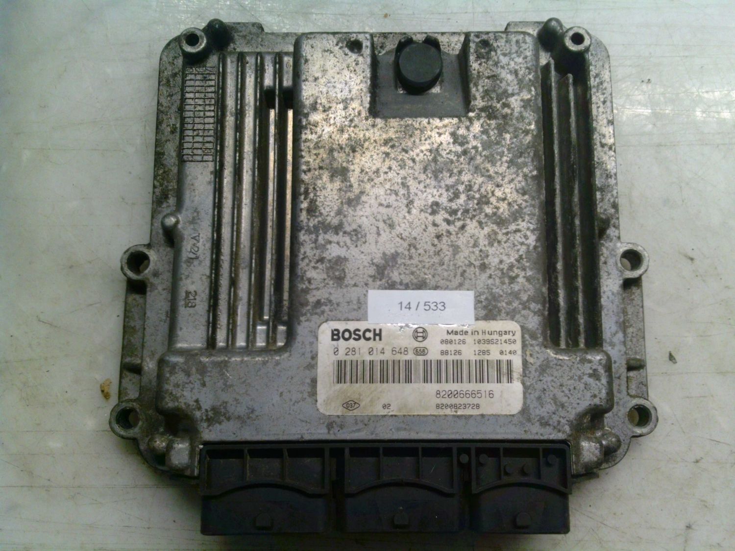 14-533 Centralina Motore Bosch 0 281 014 648 0281014648 8200666516 1039S21450 820023728  RENAULT Diesel TRAFIC