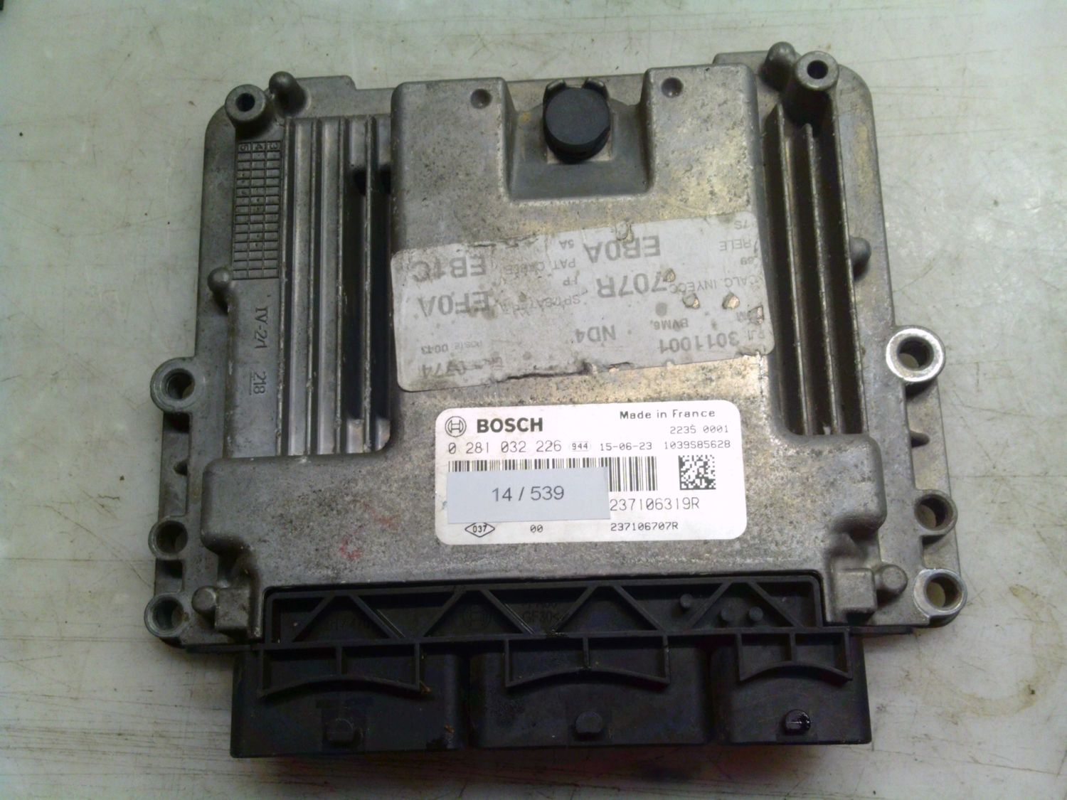14-539 Centralina Motore Bosch 0 281 032 226 0281032226 237106319R 1039S85628 237106707R  RENAULT Diesel KADJAR