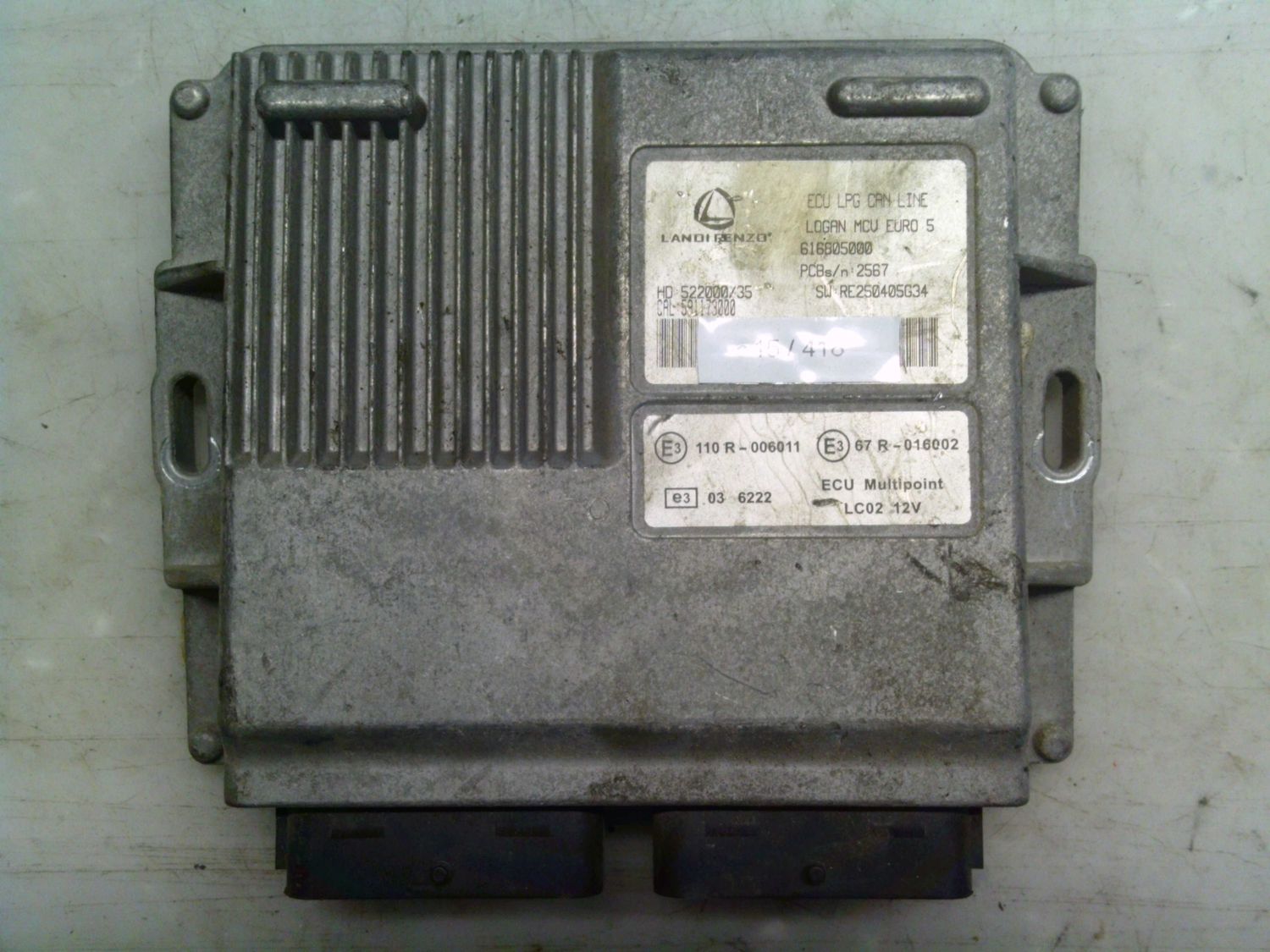 15-418 Centralina Gas Gpl Landi Renzo 616805000   ECU LPG CAN LINE   HD 522000/35  DACIA Benzina / Gpl LOGAN