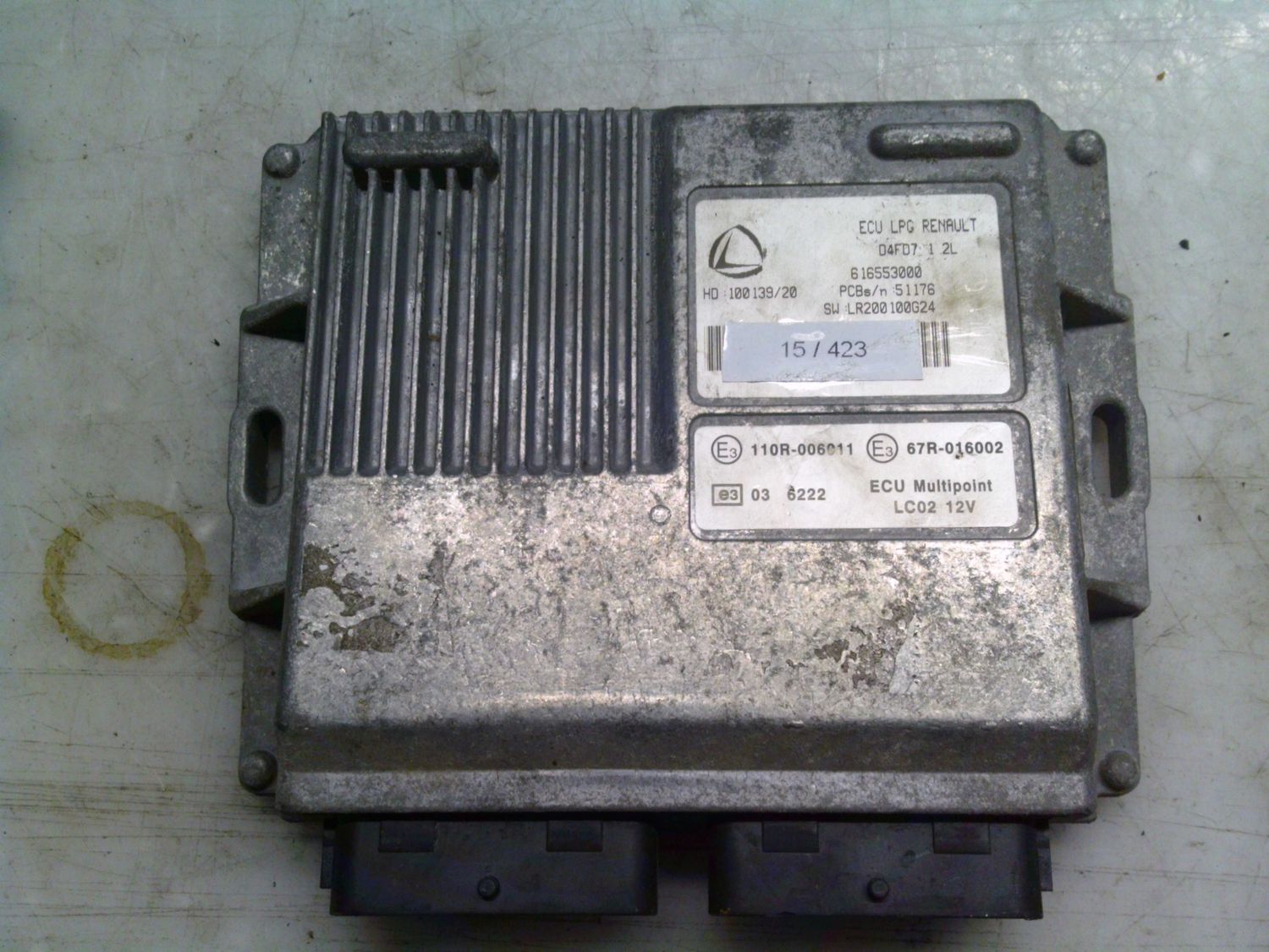 15-423 Centralina Gas Gpl Landi Renzo 616553000   100139/20 LR200100G24 67R-016002  LANCIA Benzina / Gpl Ypsilon
