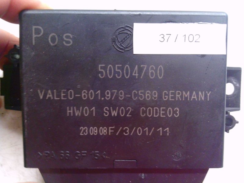 37-102 Centralina sensori parcheggio Valeo 50504760   601.979-C569 CODE 03   ALFA ROMEO  159