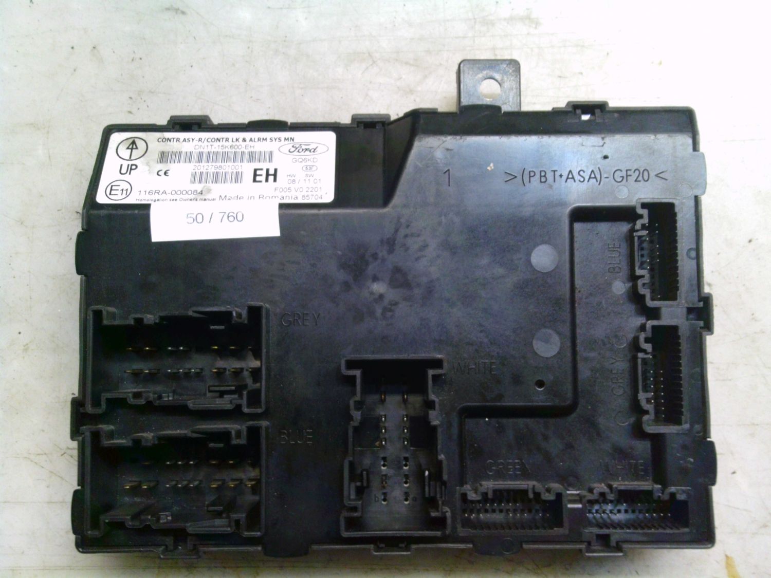 50-760 Body Computer Fomoco DN1T-15K600-EH DN1T15K600EH F005 V0 2201    FORD Benzina B-Max