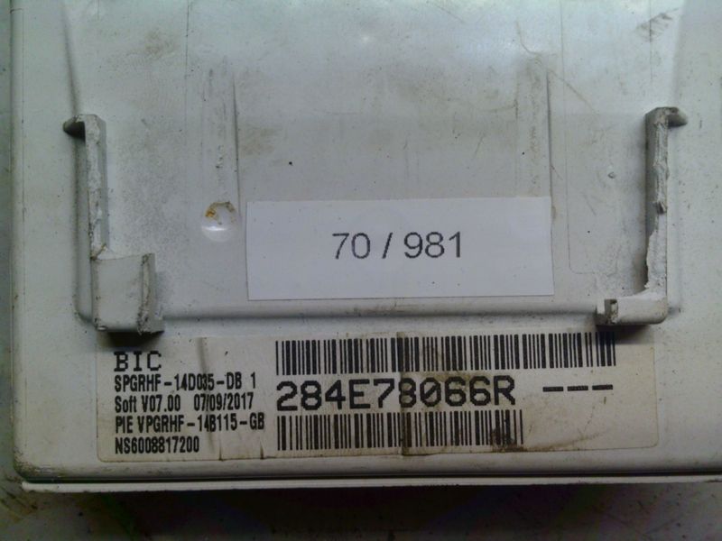 70-981 Modulo di Controllo Johnson Controls 284E78066R   2434676    RENAULT  TWINGO