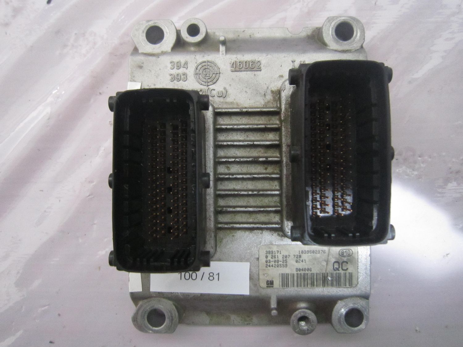 100-81 Centralina Motore Bosch 0 261 207 723 0261207723 24420559 1039S02976 QC  OPEL Benzina Agila