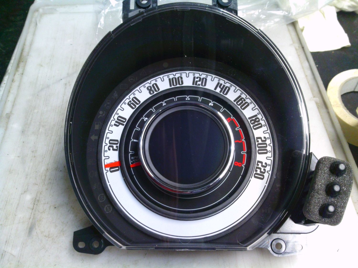 40-863 Quadro Strumenti / Contachilometri Mopar 503015500116   07356492370 7356491000 5550021211  FIAT Benzina 500