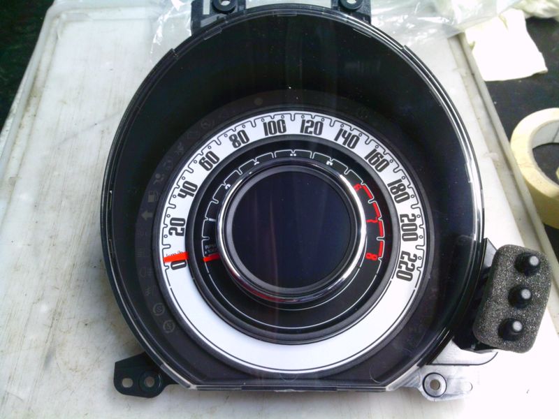 40-863 Quadro Strumenti / Contachilometri Mopar 503015500116   07356492370 7356491000 5550021211  FIAT Benzina 500