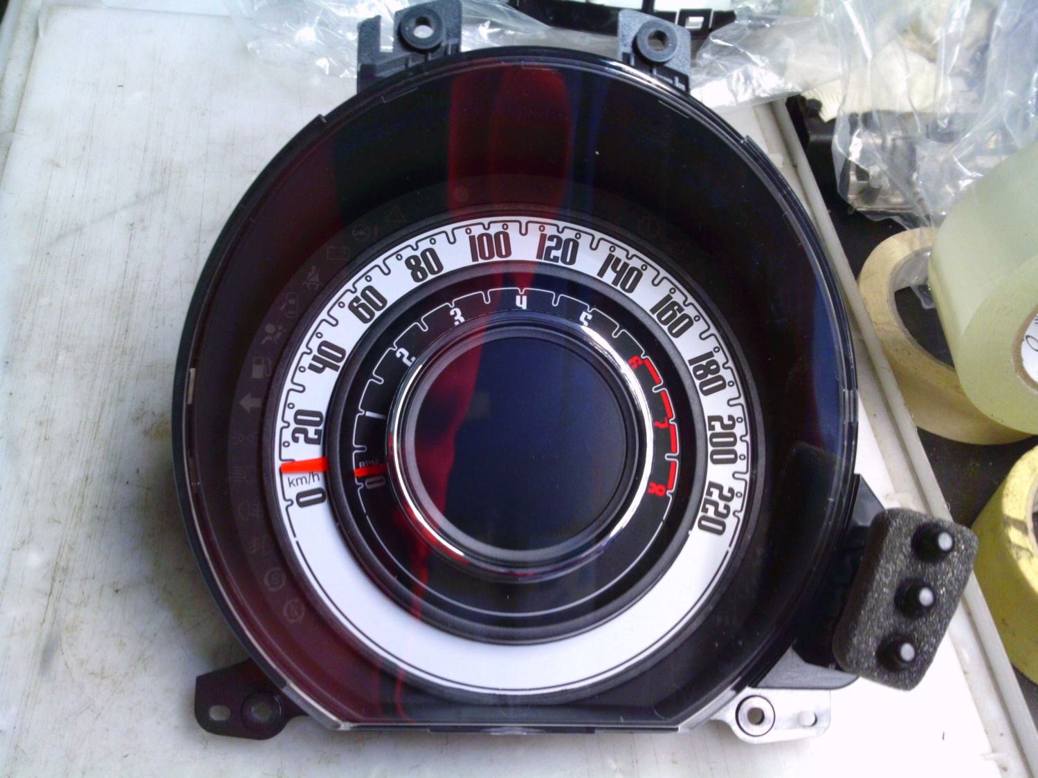 40-864 Quadro Strumenti / Contachilometri Mopar 503015500116   07356492370 7356491000 5550021211  FIAT Benzina 500