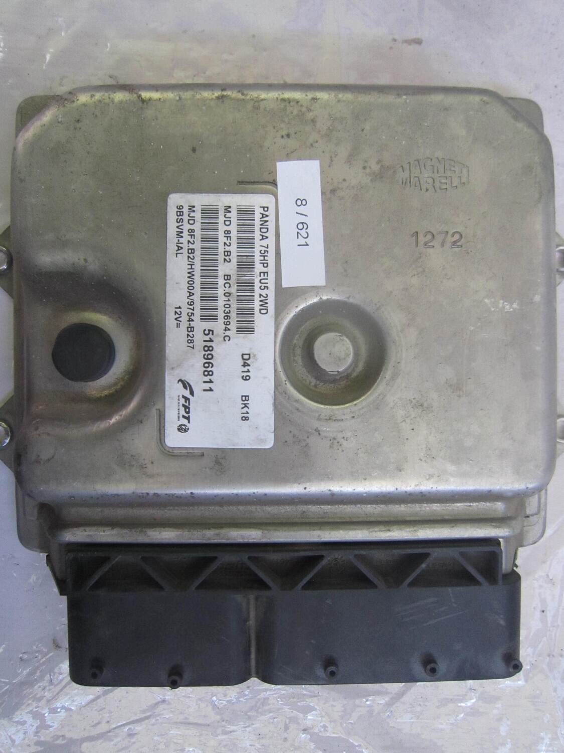 8-621 Centralina Motore Magneti Marelli 51896811 MJD 8F2.B2 MJD8F2B2 BC.0103694.C PANDA 75HP EU5 HW00A/9754-B287 ALFA ROMEO / FIAT / LANCIA Diesel PANDA 1.3