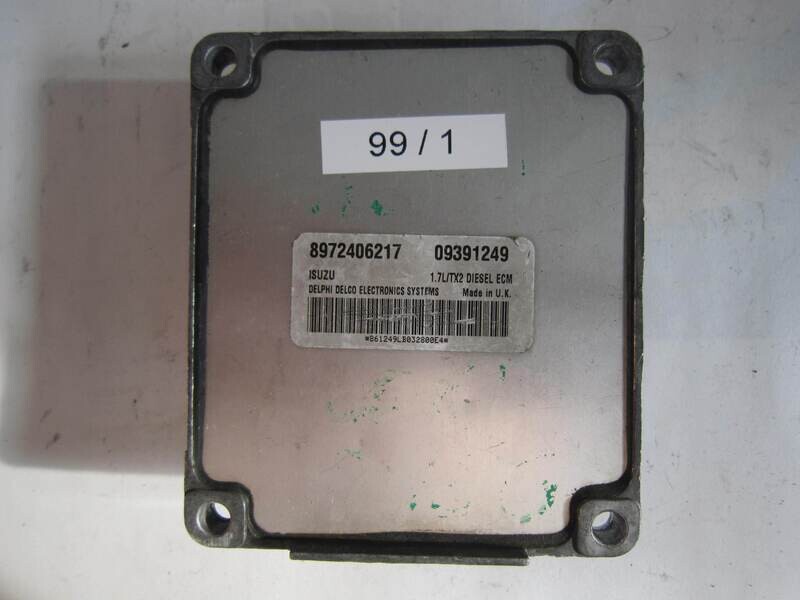 99-1 Centralina Motore Delphi 8972406217 09391249 1.7L/TX2 OPEL Benzina VARIE