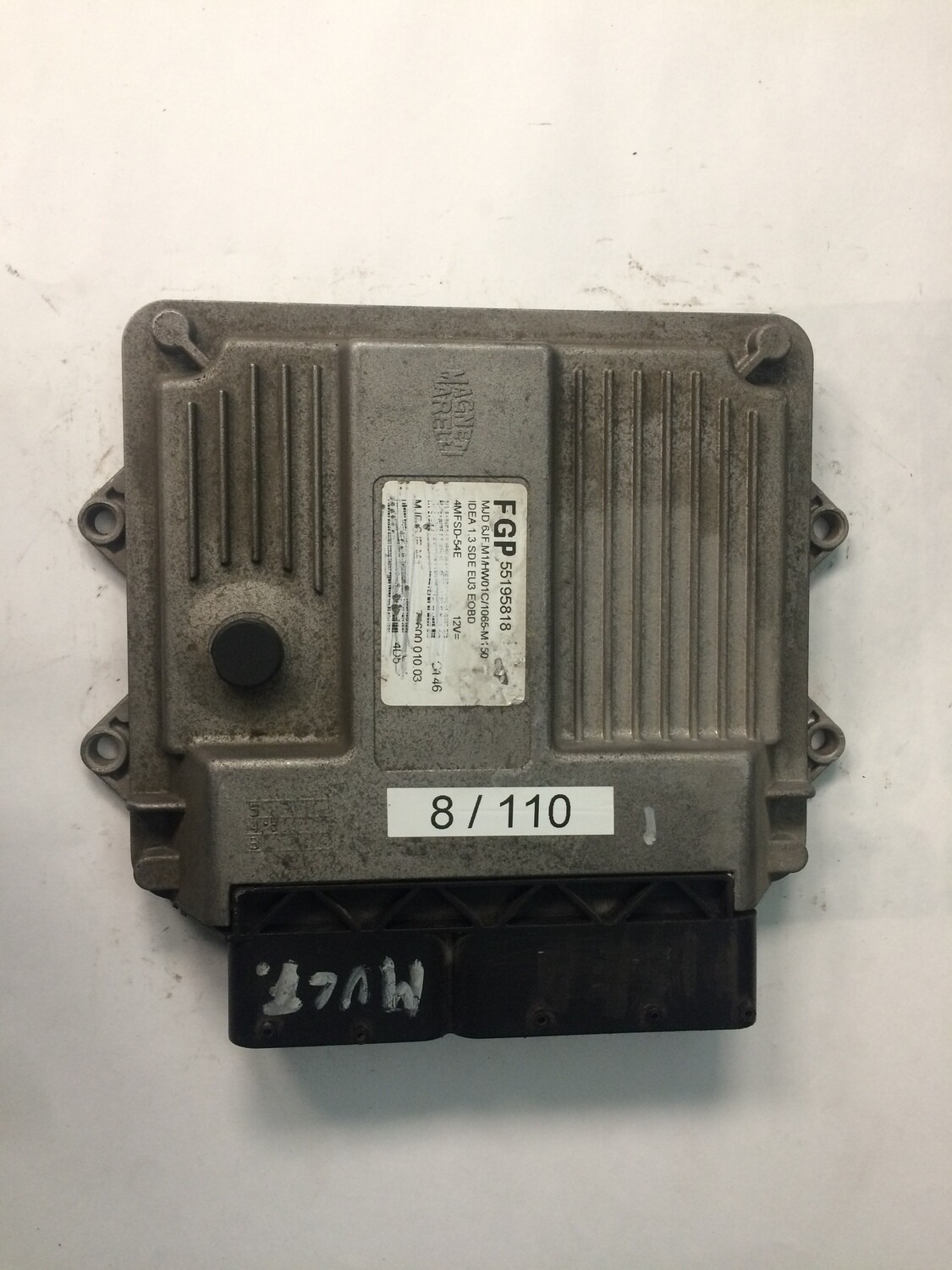 8-110 Centralina Motore Magneti Marelli 55195818 MJD 6JF.M1 MJD6JFM1 71600.010.03 7160001003 HW01C/1065-M150 HW01C1065M150 ALFA ROMEO / FIAT / LANCIA IDEA 1.3 MJET 8-110 Centralina Motore Magneti Marelli 55195818 MJD 6JF.M1 MJD6JFM1 71600.010.03 7160001003 HW01C/1065-M150 HW01C1065M150 ALFA ROMEO / FIAT / LANCIA IDEA 1.3 MJET