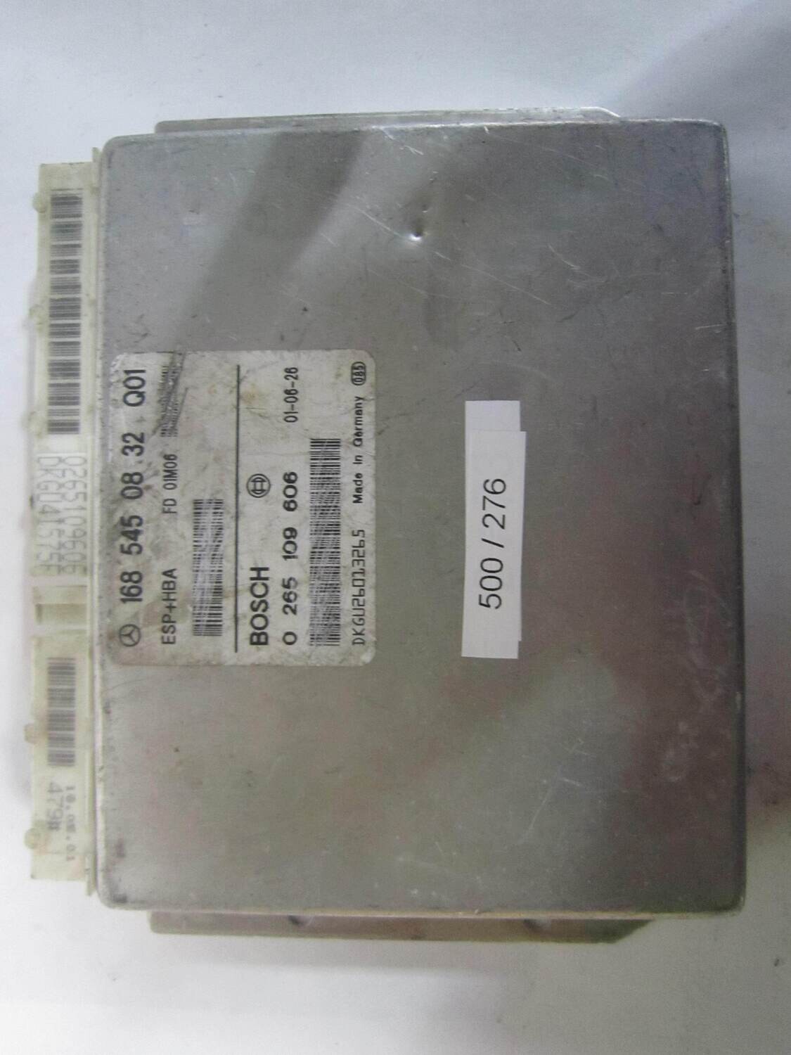 500-276 Centralina ABS ESP HBA Bosch 0 265 109 606 0265109606 168 545 08 32 Q01 1685450832Q01 Mercedes CLASSE A 500-276 Centralina ABS ESP HBA Bosch 0 265 109 606 0265109606 168 545 08 32 Q01 1685450832Q01 Mercedes CLASSE A