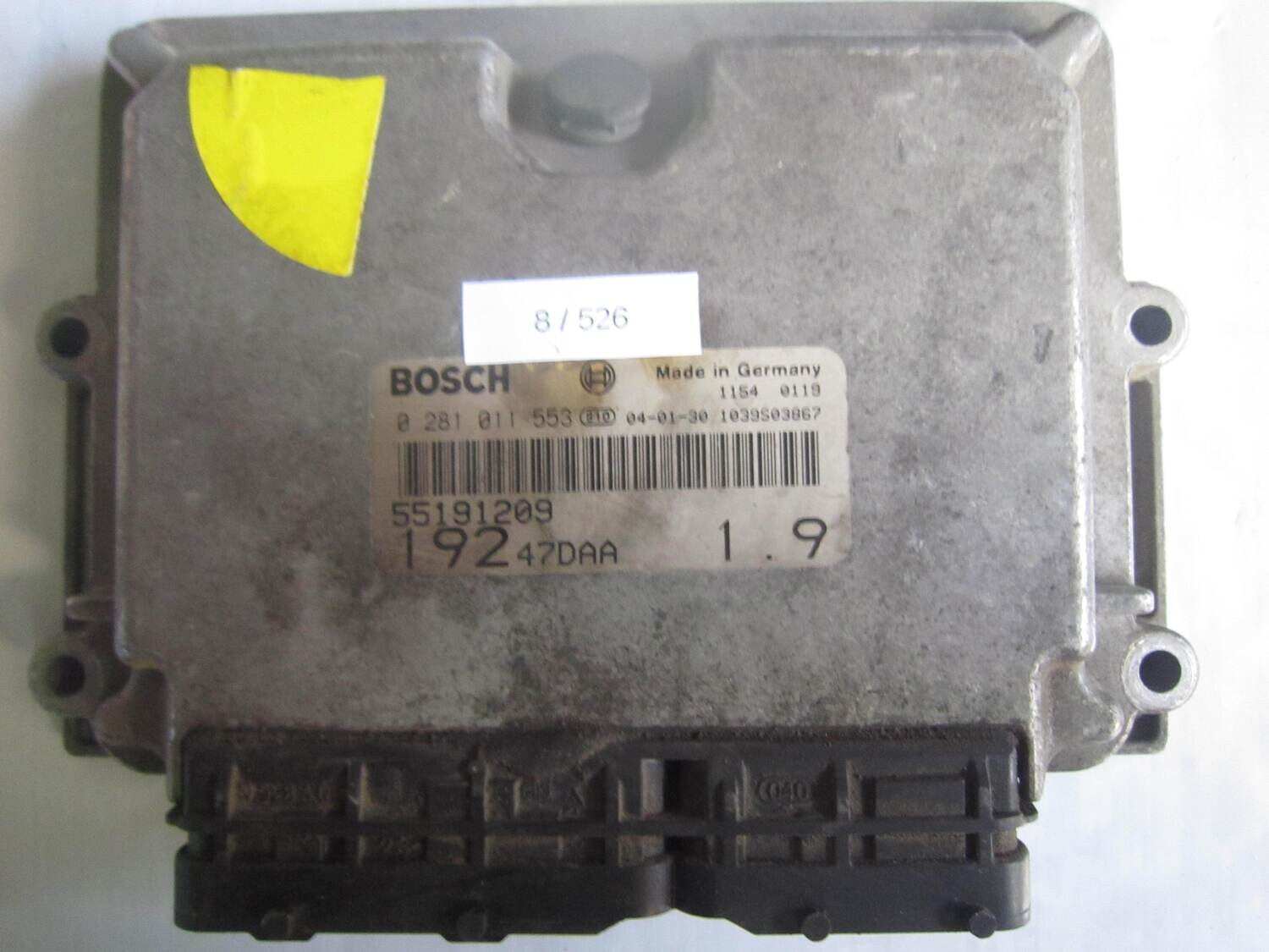 8-526 Centralina Motore Bosch 0 281 011 553 0281011553 55191209 1039S03867 19247DAA 1.9 ALFA ROMEO / FIAT / LANCIA Diesel STILO 1.9 8-526 Centralina Motore Bosch 0 281 011 553 0281011553 55191209 1039S03867 19247DAA 1.9 ALFA ROMEO / FIAT / LANCIA Diesel STILO 1.9