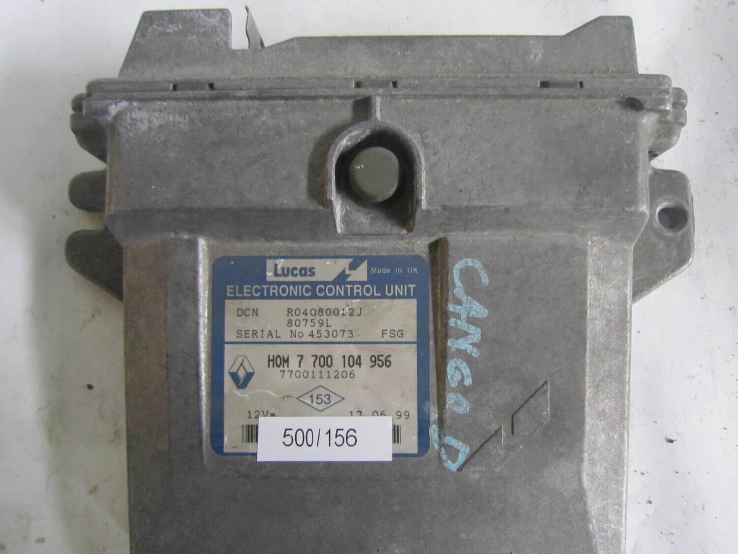 500-156 Centralina Motore Lucas R04080012J HOM 7 700 104 956 HOM7700104956 7700111206 RENAULT KANGOO 1.9 D 500-156 Centralina Motore Lucas R04080012J HOM 7 700 104 956 HOM7700104956 7700111206 RENAULT KANGOO 1.9 D