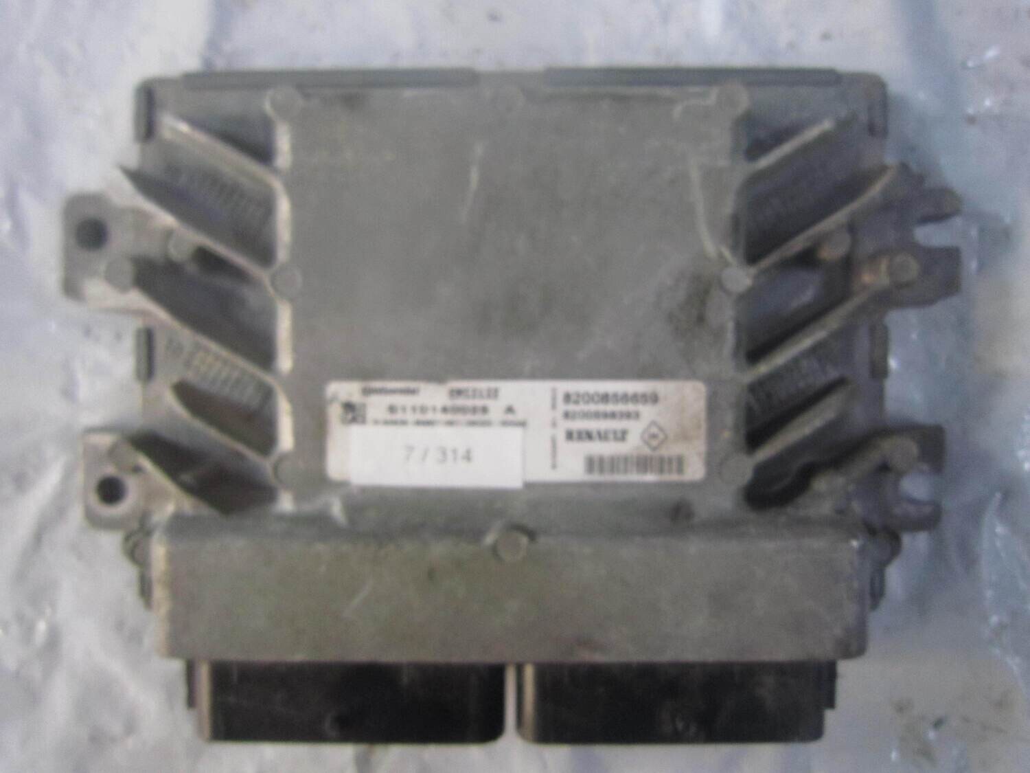 7-314 Centralina Motore Continental S110140025 A S110140025A 8200856659 8200598393 EMS3132  DACIA BENZINA VARIE