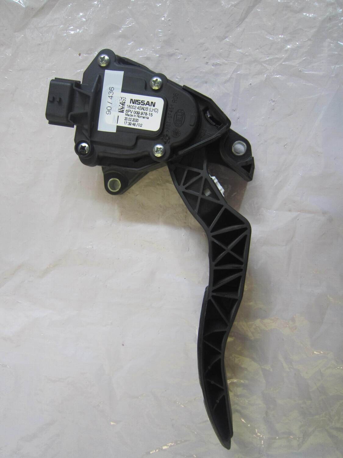 90-436 Pedale Acceleratore Nissan 18002 4BA0B 180024BA0B 6PV 009.978-15 6PV00997815 Qashqai 90-436 Pedale Acceleratore Nissan 18002 4BA0B 180024BA0B 6PV 009.978-15 6PV00997815 Qashqai
