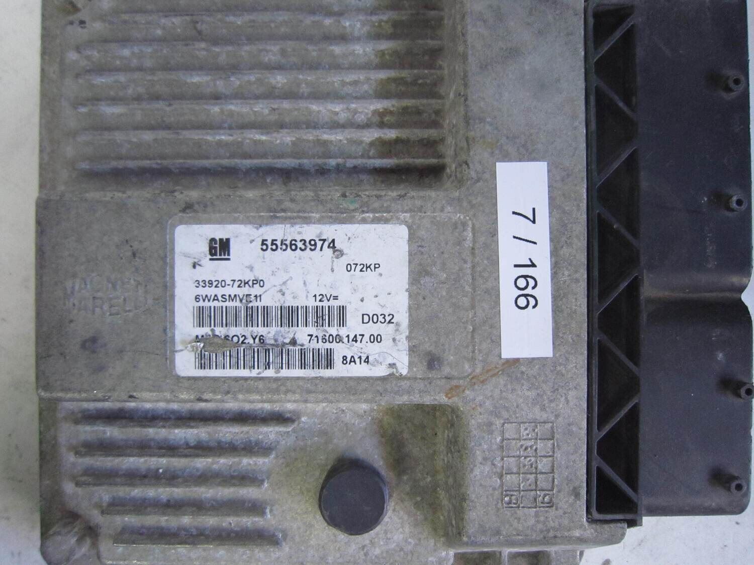 7-166 centralina motore magneti marelli 55563974 mjd 602.y6 33920-72kp0 71600.147.00  suzuki swift