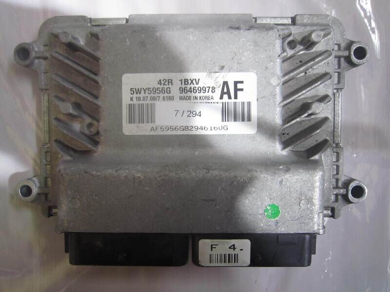 7-294 Centralina Motore Siemens 5WY5956G 96469978 42R 1BXV AF CHEVROLET Benzina AVEO